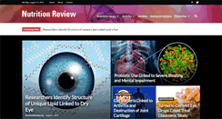 Desktop Screenshot of nutritionreview.org