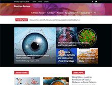 Tablet Screenshot of nutritionreview.org